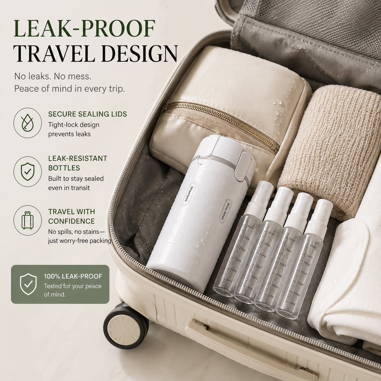 4-In-1 Travel Bottle | Organize Your Toiletries Anywhere