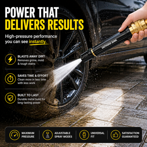 High Pressure Hose Nozzle | Powerful Car Wash Spray